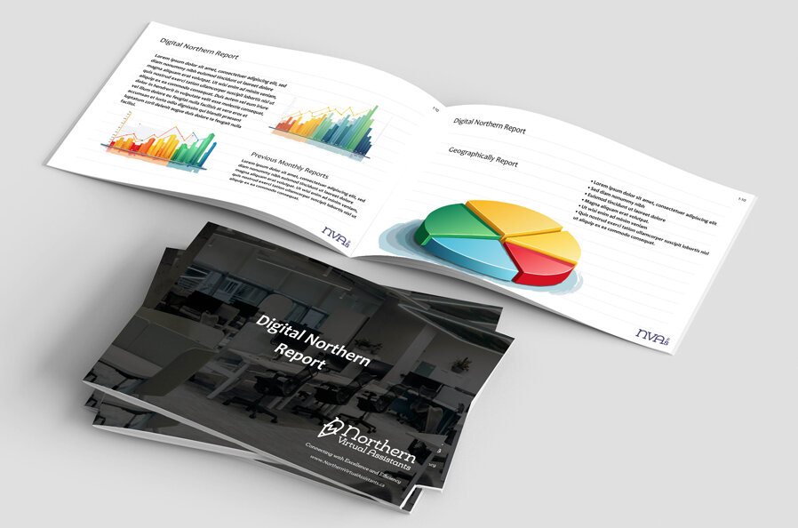 Graphic design of an Annual report for Internal Communication