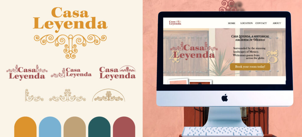 Casa Layenda, branding and website design by ATamez Design located in Calgary, Alberta, Canada