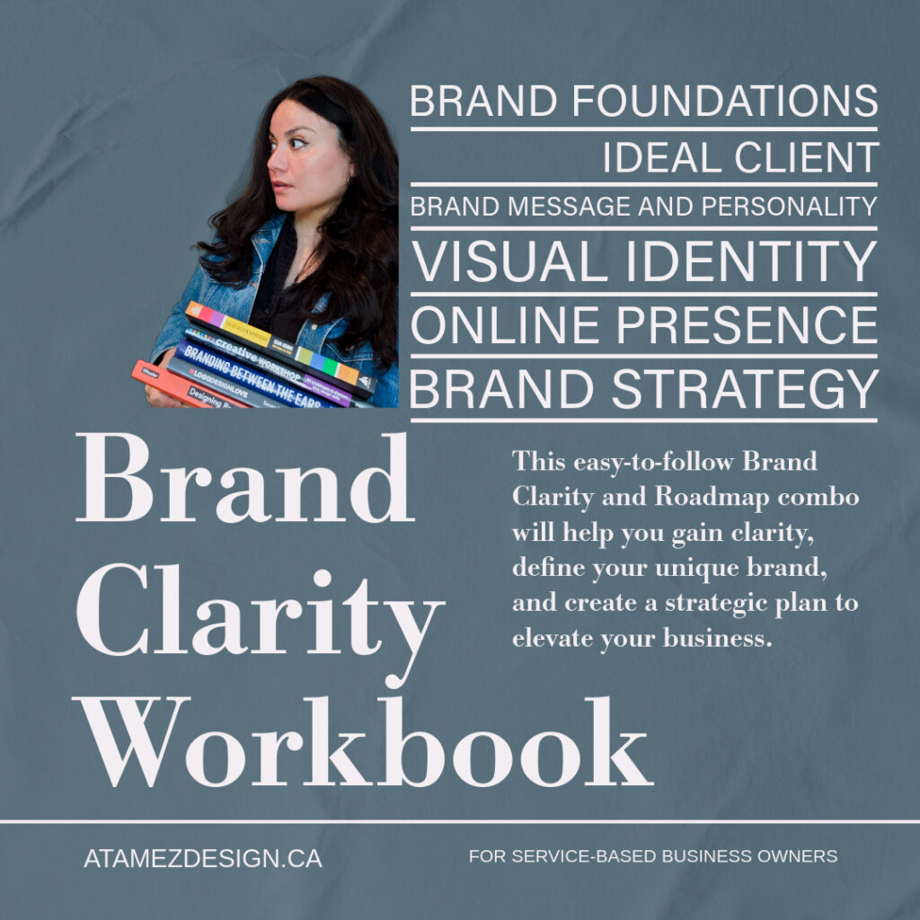 Guided workbook to define your ideal audience and messaging. Strategic roadmap to align your visuals with your business goals.
Actionable insights you can use whether you’re DIY-ing or working with a designer.
